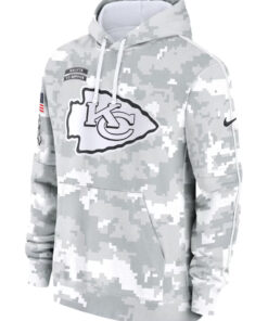 Kansas City Chiefs Camo 2024 Salute To Service Club Fleece Hoodie