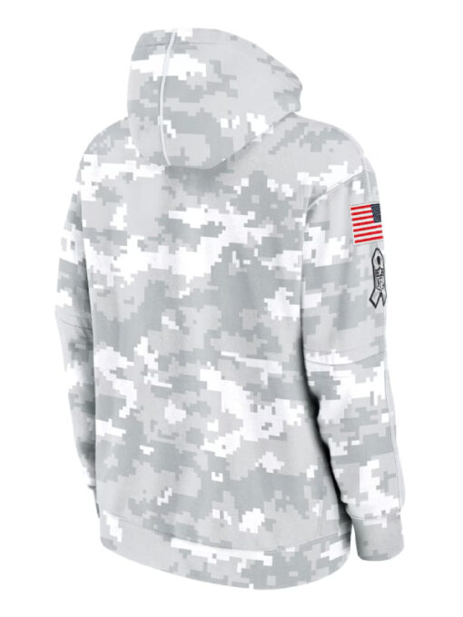 Las Vegas Raiders Camo 2024 Salute To Service Club Fleece Hoodie