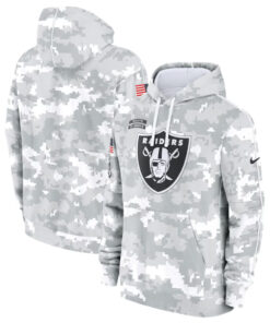 Las Vegas Raiders Camo 2024 Salute To Service Hoodie