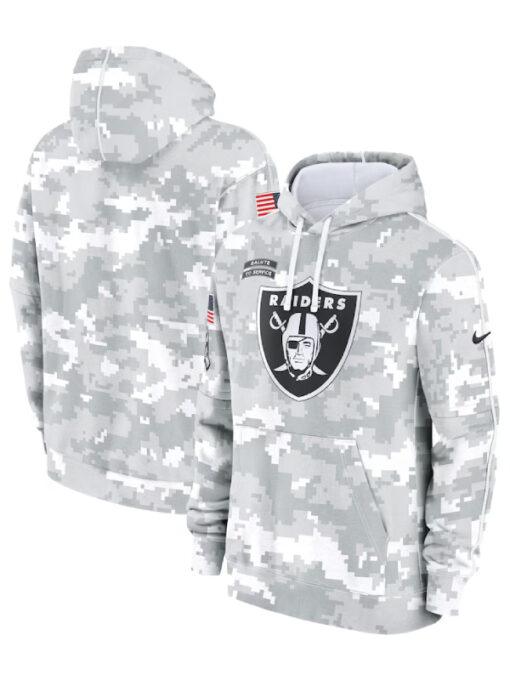 Las Vegas Raiders Camo 2024 Salute To Service Hoodie