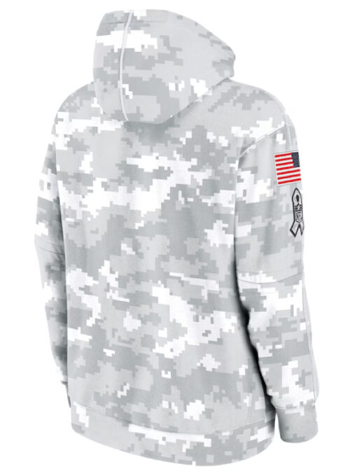 Los Angeles Chargers Camo 2024 Salute To Service Club Fleece Hoodie