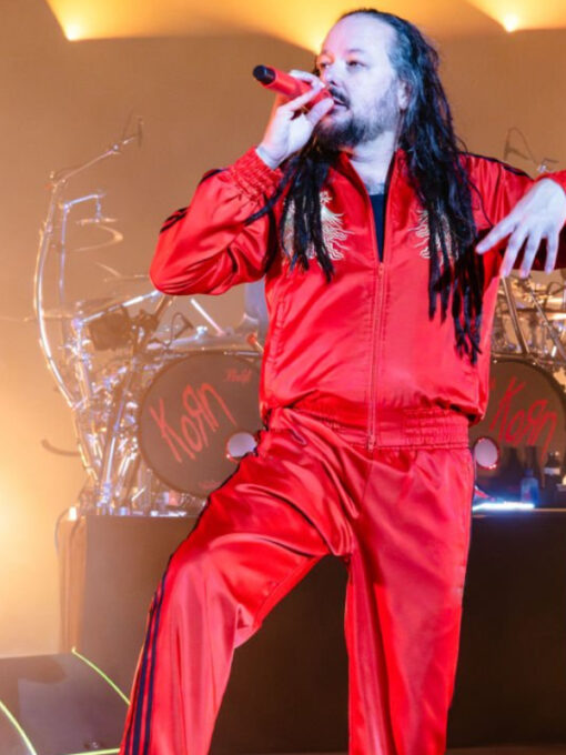 Los Angeles Concert Jonathan Davis Red Tracksuit