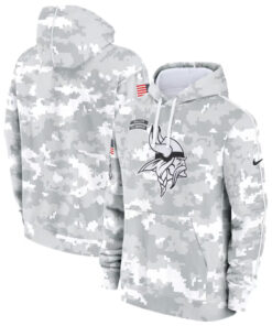 Minnesota Vikings 2024 Salute To Service Hoodie