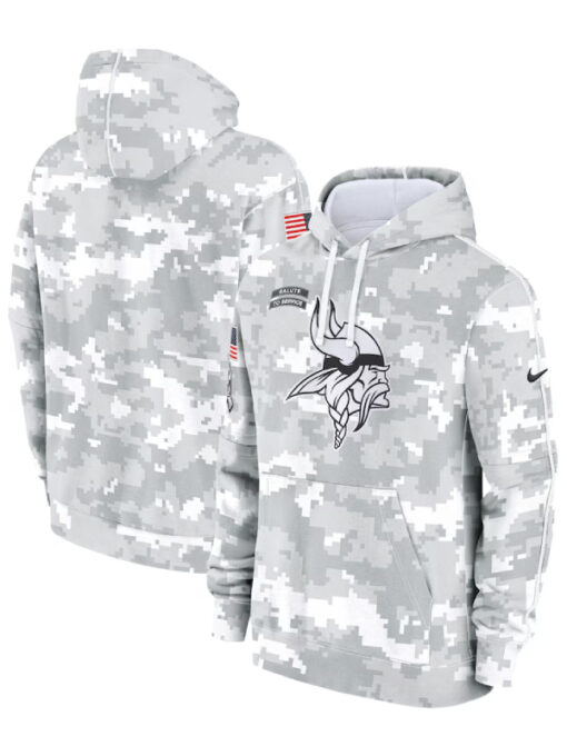 Minnesota Vikings 2024 Salute To Service Hoodie