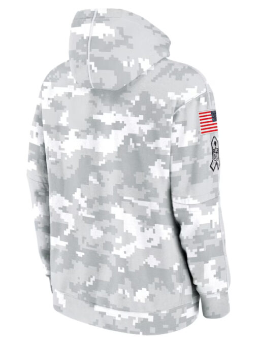 New Orleans Saints Camo 2024 Salute To Service Club Fleece Hoodie