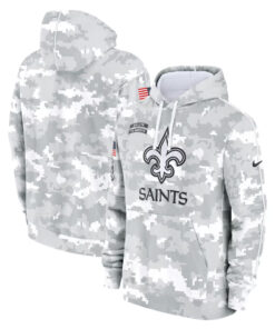 New Orleans Saints Camo 2024 Salute To Service Hoodie