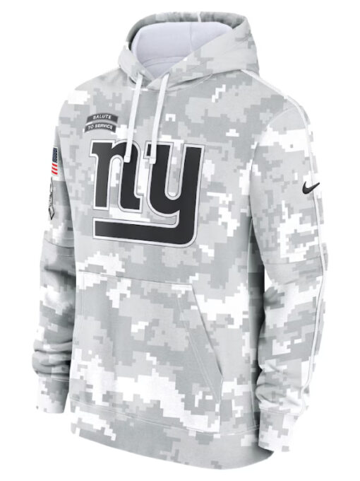 New York Giants Camo 2024 Salute To Service Club Fleece Hoodie