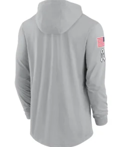 New York Giants Salute To Service Long Sleeve Hooded T-Shirt