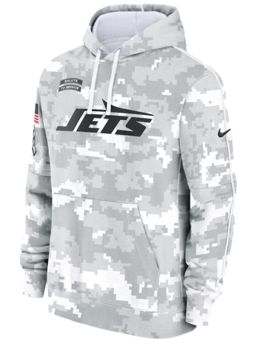 New York Jets Camo 2024 Salute To Service Club Hoodie