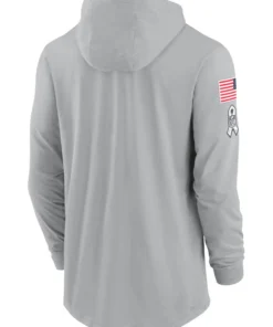 New York Jets Salute To Service Long Sleeve Hooded T-Shirt