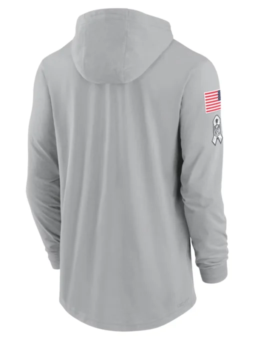 New York Jets Salute To Service Long Sleeve Hooded T-Shirt