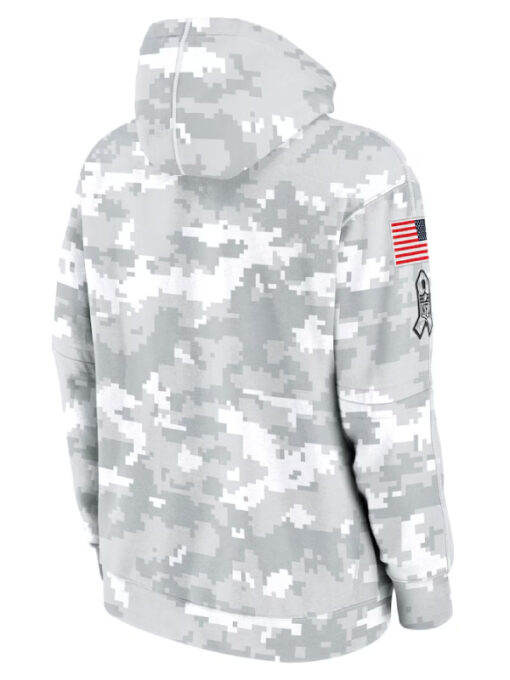 Philadelphia Eagles 2024 Salute To Service Club Pullover Hoodie