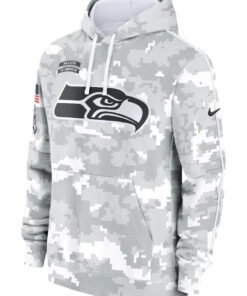 Seattle Seahawks 2024 Salute To Service Camo Hoodie