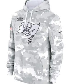 Tampa Bay Buccaneers Camo 2024 Salute To Service Club Fleece Hoodie