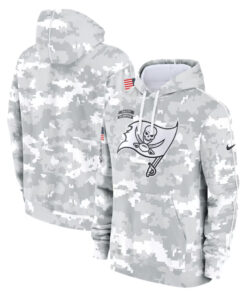 Tampa Bay Buccaneers Camo 2024 Salute To Service Club Hoodie