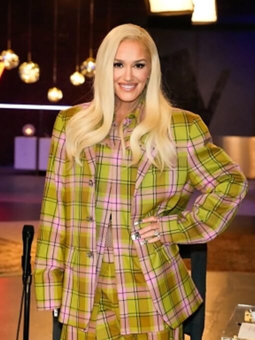 The Voice S026 Gwen Stefani Plaid Suit