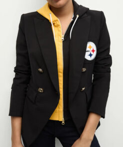 Women's Pittsburgh Steelers Veronica Beard Black Dickey Jacket