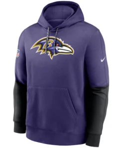 Baltimore Ravens 2024 Sideline Club Purple Hoodie