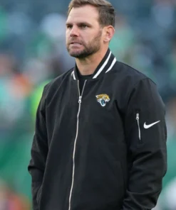 Jacksonville Jaguars Full-Zip Black Bomber Jacket