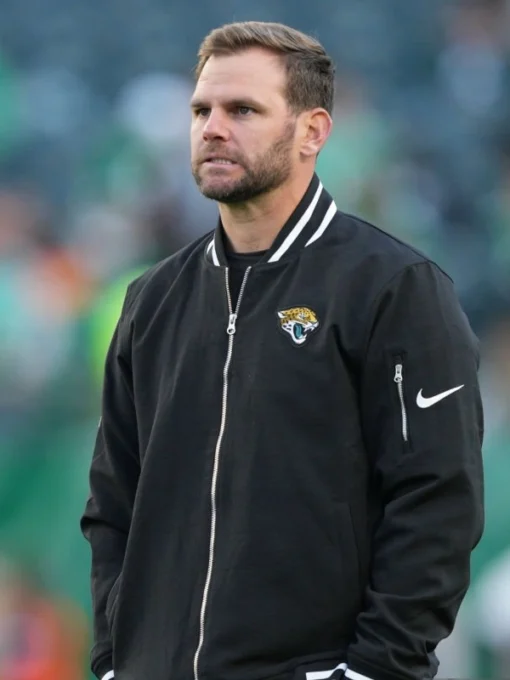 Jacksonville Jaguars Full-Zip Black Bomber Jacket