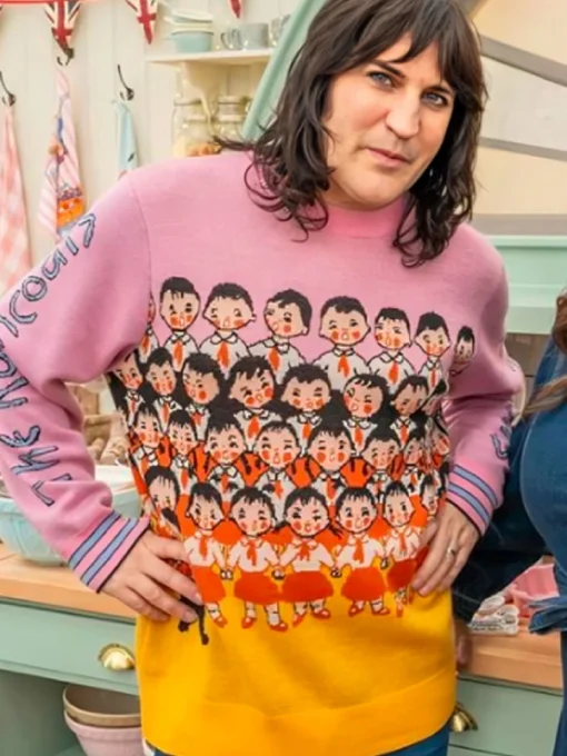 Noel Fielding School Choir Print Sweater