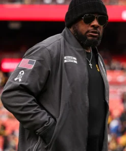 Pittsburgh Steelers 2024 Salute To Service Bomber Jacket