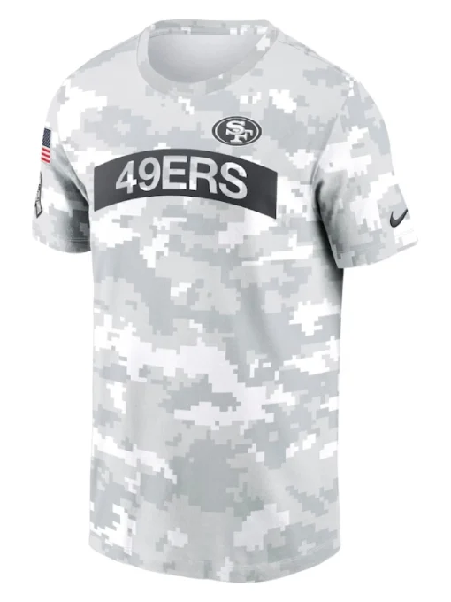 San Francisco 49ers 2024 Salute To Service Performance T-Shirt