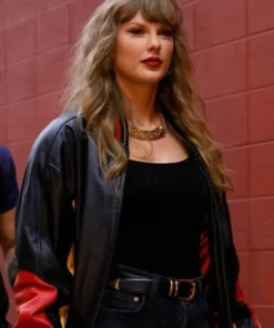 Taylor Swift Chiefs Leather Bomber Jacket