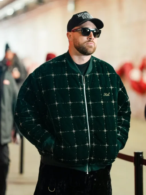 Travis Kelce Green Quilted Jacket