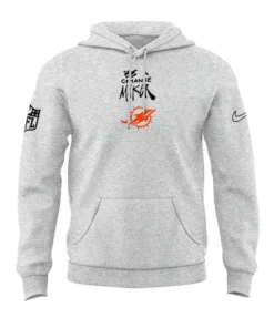 Be A Change Maker Miami Dolphins Grey Hoodie