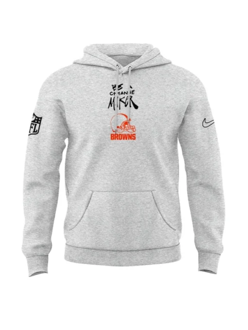 Cleveland Browns Be A Change Maker Grey Hoodie