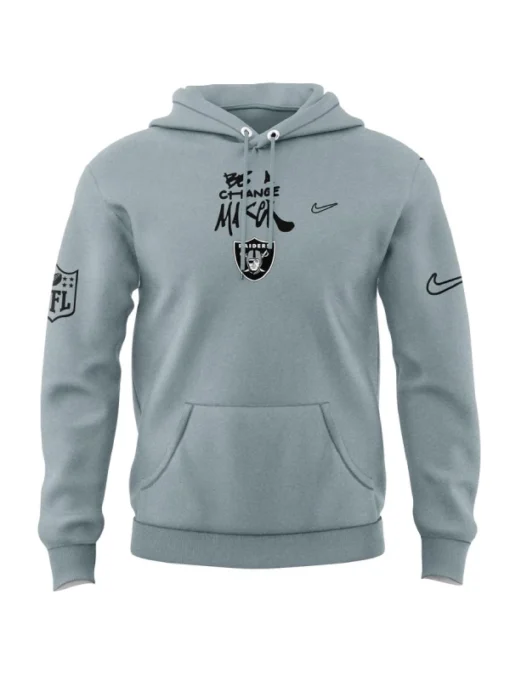 Las Vegas Raiders Be A Change Maker Grey Hoodie