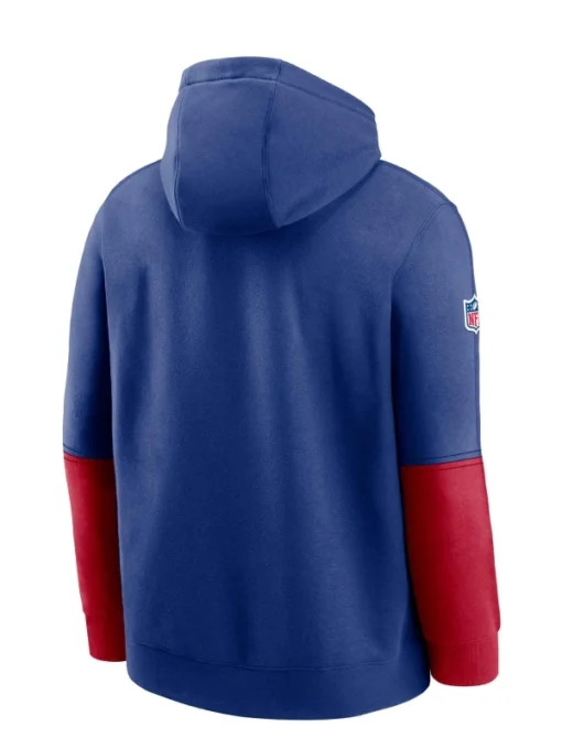 New York Giants 2024 Club Sideline Blue Hoodie