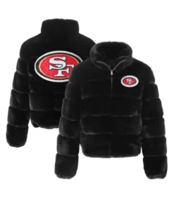 San Francisco 49ers Faux Fur Jacket