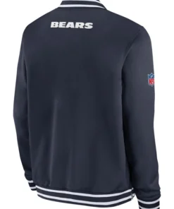 Sideline Chicago Bears Coach Blue Bomber Jacket