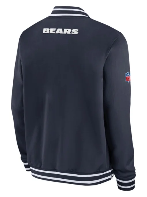 Sideline Chicago Bears Coach Blue Bomber Jacket