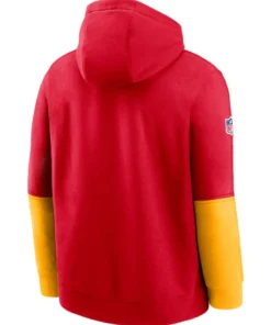 Sideline Kansas City Chiefs Red 2024 Pullover Hoodie