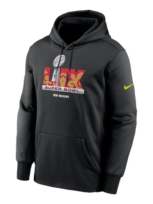 Black Super Bowl LIX Performance Pullover Hoodie