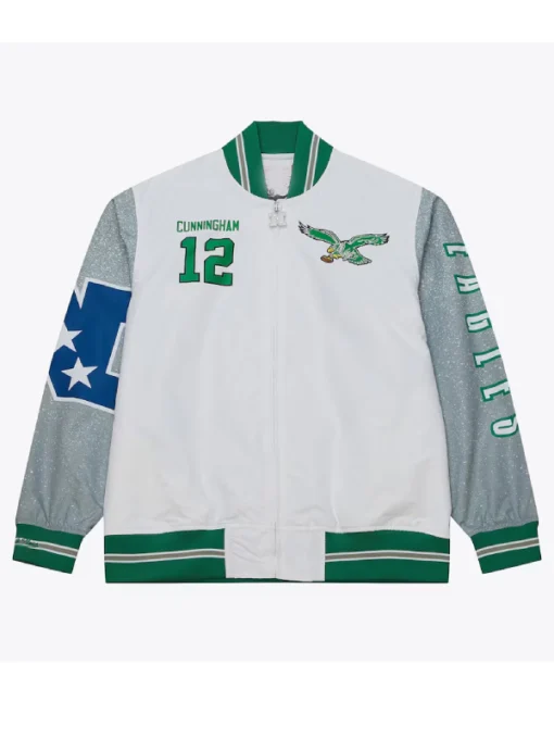 Dawn Staley Randall Cunningham Philadelphia Eagles White Jacket