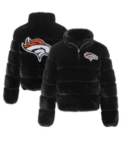 Denver Broncos Faux Fur Jacket