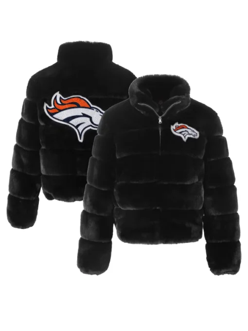 Denver Broncos Faux Fur Jacket