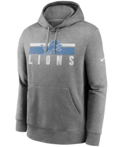 Detroit Lions 2025 Heather Charcoal Club Pullover Hoodie