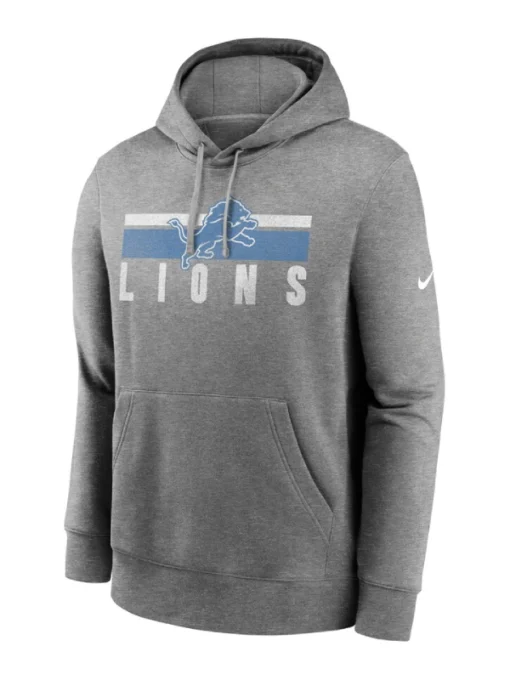 Detroit Lions 2025 Heather Charcoal Club Pullover Hoodie