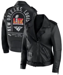 Erin Andrews Super Bowl LIX Leather Jacket