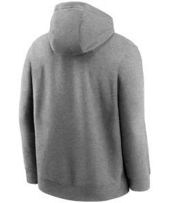 Heather Charcoal New England Patriots Club Grey Hoodie