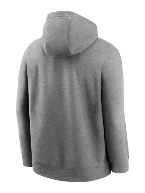 Heather Charcoal New England Patriots Club Grey Hoodie