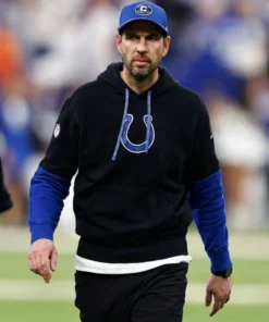 Indianapolis Colts Sideline Pullover Black Hoodie