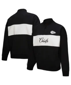 Kansas City Chiefs Black Quarter-Zip Jacket