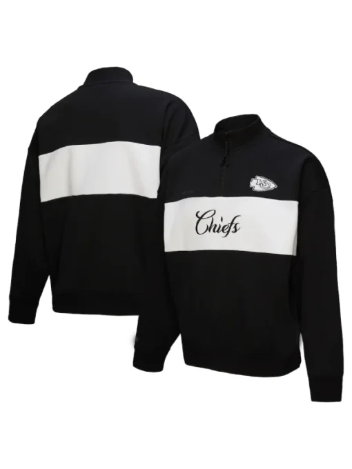 Kansas City Chiefs Black Quarter-Zip Jacket