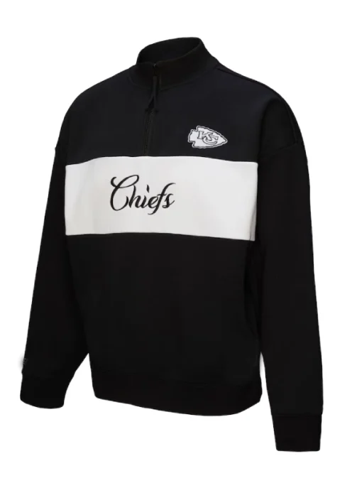 Kansas City Chiefs Quarter-Zip Black Jacket